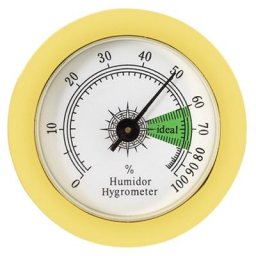 Mini hygromètre de 50mm pour humidificateurs boîtes à cigares guitare violon compteur