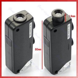 Mini Microscope de poche 60x-100x Loupe de poche Loupe de poche Loupe de bijouterie avr 16
