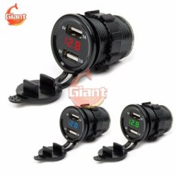 Chargeur de voiture USB prise allume-cigare Laguna voltmètre LED pour voiture adaptateur de