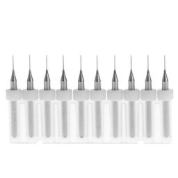 Micro perceuse en carbure de tungstène à cannelure spirale embout de 0.4mm 1/8 "" 10 pièces mèche