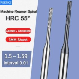 Fraise à métaux CNC alésoir pour machine au carbure flûte en spirale haute précision tolérance