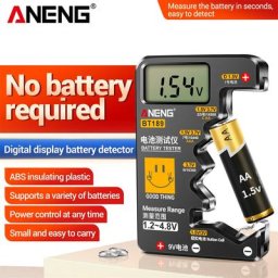 ANENG-Testeur de batterie numérique universel écran LCD pile bouton puzzles outil de diagnostic