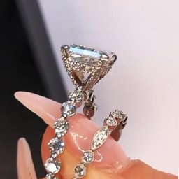 Huretailers-Ensemble de matiques en cristal pour femme géométrique carré cubique contre-indiqué