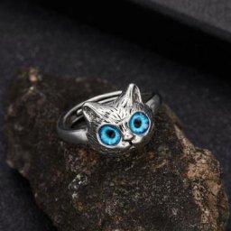 Bague ouverte en forme de poisson hibou chat pour femmes et hommes bijoux mignons manchette