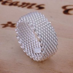 Bagues couleur argent pour femmes vente en gros mode beaux cadeaux de Noël jolis bijoux tendance