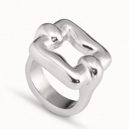 Bague à breloques plaquée argent carillon or jaune 14 carats cadeau de bijoux de niche UNO DE 50