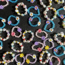 Nouveau mignon résine transparente acrylique fait à la main perlé strass coloré géométrique carré