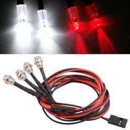 Jeu de lampes de pare-chocs RC 4 pièces de rechange pour camion Axial SCX0081 Axi00002 bricolage