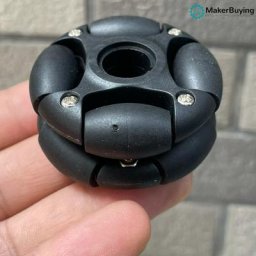 Roue universelle omnidirectionnelle en caoutchouc pour robot haute qualité sans accouplement 47mm