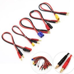 Imax B6 Ligne de Charge avec Câble en Silicone pour Batterie Lipo Fiche Banane Vers Prise T EC3 EC5