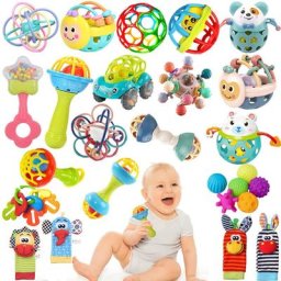 Hochet mentaires oriel TeWindsor pour bébé jouet d'activité balle à main nouveau-né
