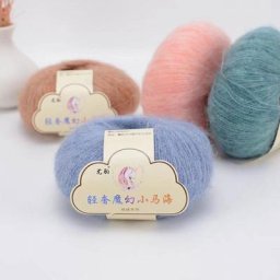 Fil de laine Mohair pour tricoter à la main fil bouffant fils fins au crochet pull pour bébé