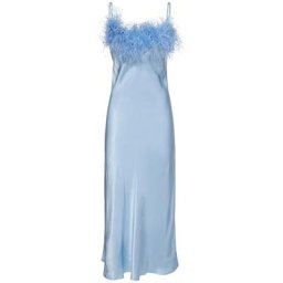 Sleeper Robe midi avec plumes boheme