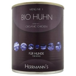 24x800g Herrmann's Menu Classic lot mixte bio, 2 saveurs poulet & boeuf - Pâtée pour chien