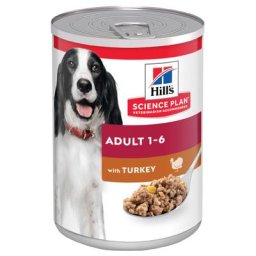 Lot Hill's Science Plan 12 x 363 g / 370 g pour chien Adult, dinde (370 g)