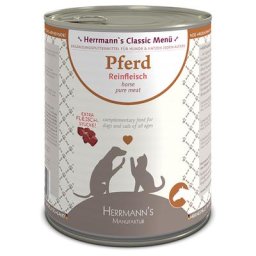 6x800g Sensitive pur cheval Herrmann's - Nourriture pour chien