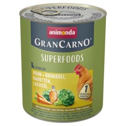 Animonda GranCarno Junior Superfoods 6 x 800 g pour chiot - poulet + brocolis, carottes, huile de saumon