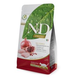 2x5kg Farmina N&D Grain Free Neutered poulet, grenade - Croquettes pour chat