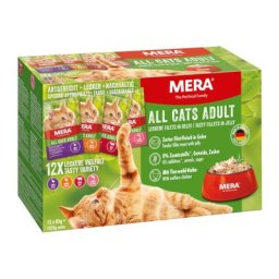 Lot mixte MERA Cats Adult 12 x 85 g pour chat - 24 x 85 g