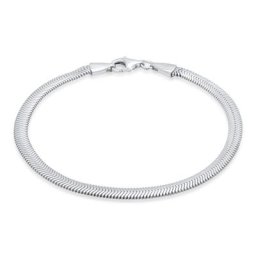 KUZZOI - KUZZOI Bracelet Femme Flat Elegant Snake Chain Herringbone Trend en argent sterli 1 unité