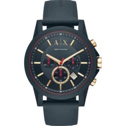 Armani Exchange - Chronographe Caoutchouc Montre 1 unité