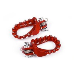 S3 Repose-pieds Hard Rock Enduro aluminium rouge