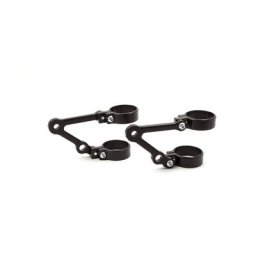 Support de lampe LSL 52mm, extra court, avec support de signal de virage, noir