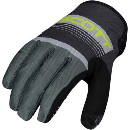 Scott 350 Race Gants de Motocross, gris-jaune, taille XL