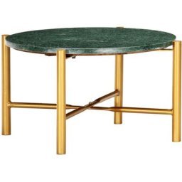 Vidaxl - Table basse Vert 60x60x35 cm Pierre véritable et texture marbre green