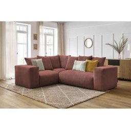Canapé modulable Bobochic Canapé d'angle fixe modulable ultra moelleux voltaire avec 1 chauffeuse 2