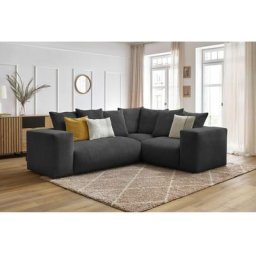 Canapé modulable Bobochic Canapé d'angle fixe modulable ultra moelleux voltaire avec 1 chauffeuse 2