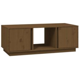 Table basse Marron miel 110x50x40 cm Bois massif de pin Vidaxl marron miel