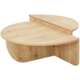 Set de 2 tables basses design Oatglow Chêne clair - Chêne clair