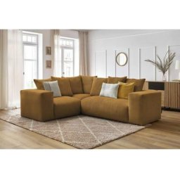 Canapé modulable Bobochic Canapé d'angle fixe modulable ultra moelleux voltaire avec 1 chauffeuse 2