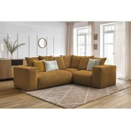 Canapé modulable Bobochic Canapé d'angle fixe modulable ultra moelleux voltaire avec 1 chauffeuse 2