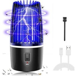 Ersandy - Lampe Anti Moustique, uv Electrique Moustiques, Intérieur et Extérieur Insecticide