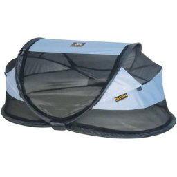 Lit d'enfant voyage escamotable Baby Luxe à moustiquaire Bleu Deryan Bleu