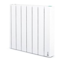BRN0660RAD belize émetteur thermique numérique connecté 6 éléments 660W 575x585x98mm blanc ral 9010