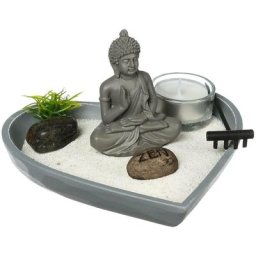 Atmosphera - Jardin zen - bois - 16 - 5x3 cm créateur d'intérieur - Gris