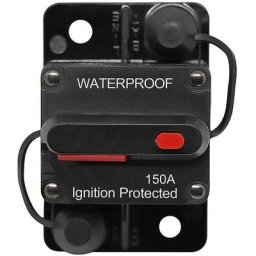 Disjoncteur de Voiture 30A - 150A, dc 12V - 48V Disjoncteur Étanche avec Réinitialisation Manuelle