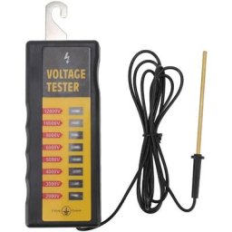 Testeur de Tension de clôture, 12KV étanche lcd 8 voyants Lumineux, testeur de clôture électrique