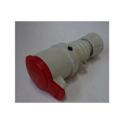 Gewiss - Prise mobile droite rouge hp 3P+T 32A 380-415V 50-60Hz 6H câblage rapide à clapet IP44