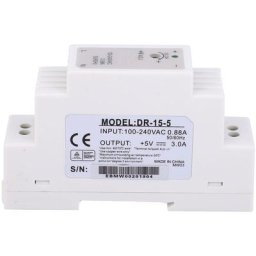DR-15-5 Alimentation à découpage à sortie unique sur rail din 15W 5V 3A