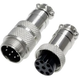453566 Connecteur rond mâle, Femelle Nombre total de pôles: 8 1 set D733612