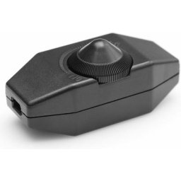 Ersandy - Variateur de Lumière, interrupteur rotatif avec cable 220-230V blanc, poussoir pour led à