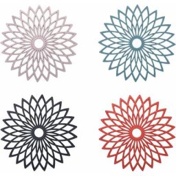 Fleurs Tapis Dessous Plat Silicone Dessous Plats Silicone Anti-DéRapant Isotherme Flexible Durable