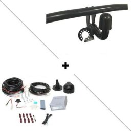 Attelage Audi A3 Sportback (09/04-01/13) Col de cygne + faisceau universel 7 broches + boitier