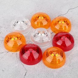 Kit de lentilles de lampe de feu indicateur de queue latérale de 8 pièces pour Land Rover série