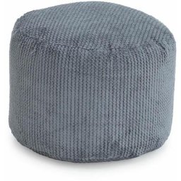 Loft 25 Tabouret repose-pieds rond, Pouf, Poufs de salon, pouf-pieds, anthracite
