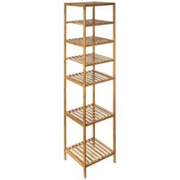 Tagère colonne 6 niveaux Mix n Modul bambou - 5 five simply smart - Bambou